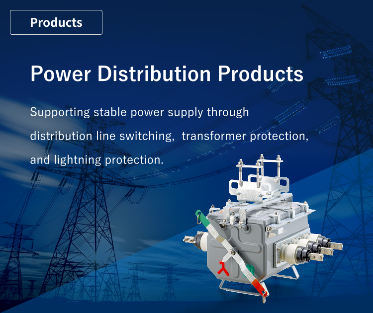 Power Distribution Products: Our wide range of products, from SVG to peripheral equipment, supports stable operation and enhances power quality in distribution facilities.